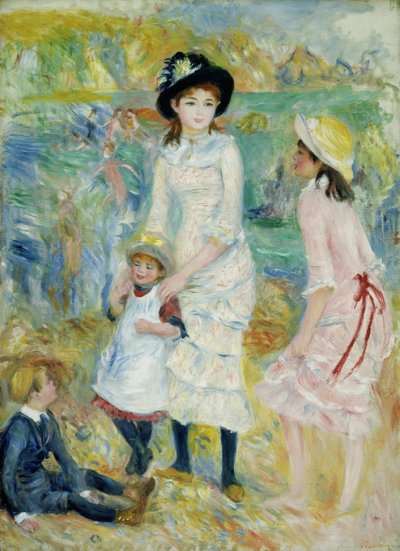 Kinder am Strand, Guernsey von Pierre Auguste Renoir